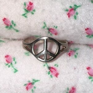 925 silver peace ring